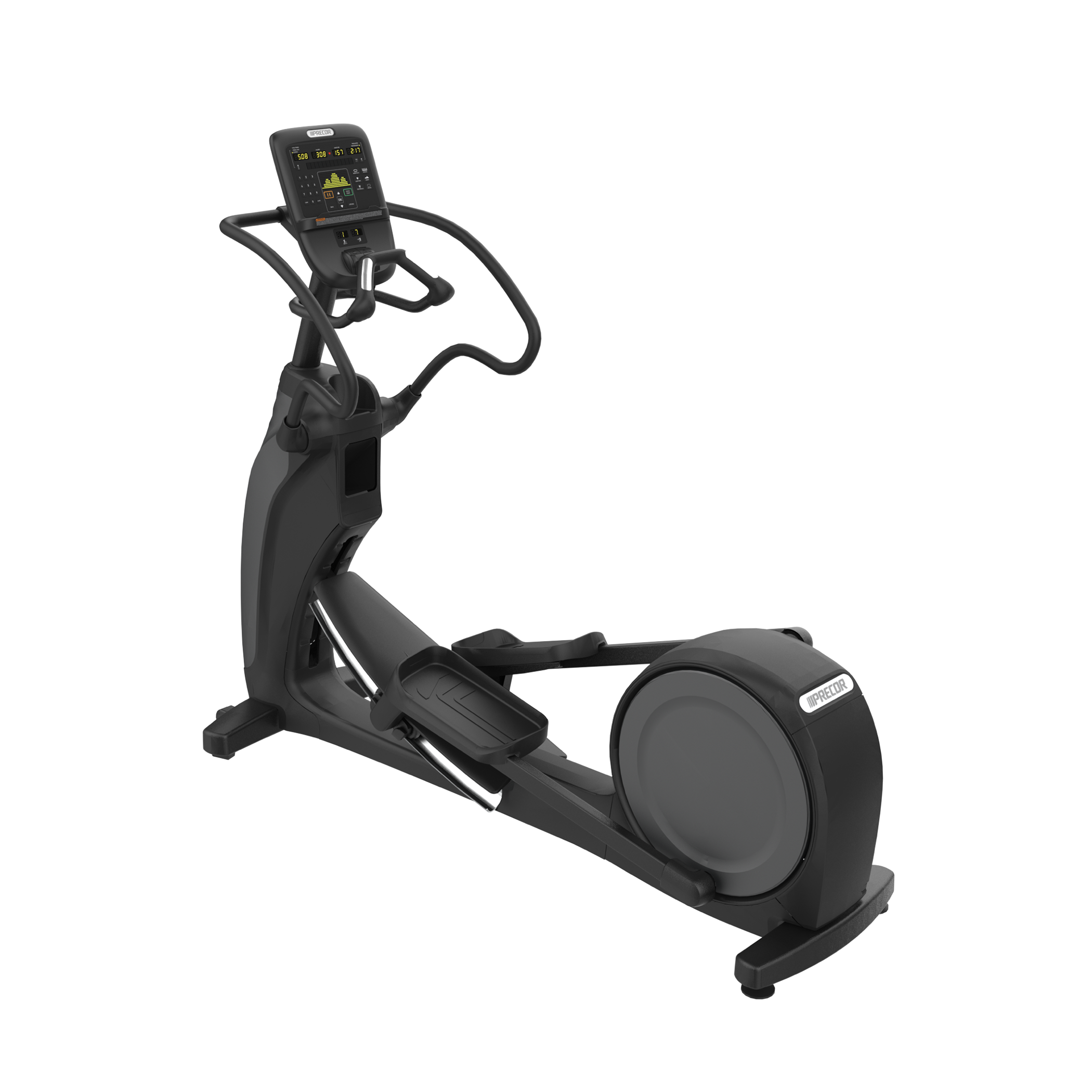 Precor EFX 833 elliptical with fixed arms and P31 console in black pearl