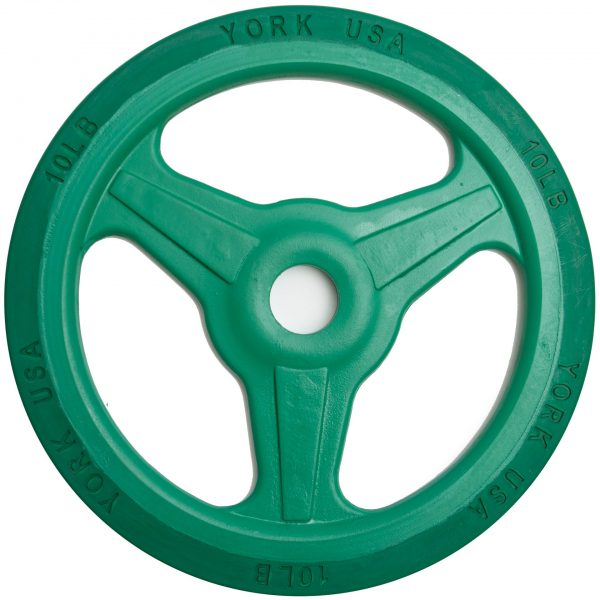 York Barbell Bumper Grip Plate (Color)