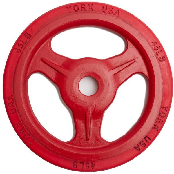 York Barbell Bumper Grip Plate (Color)