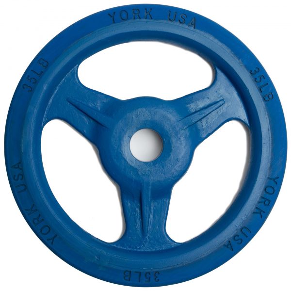 York Barbell Bumper Grip Plate (Color)