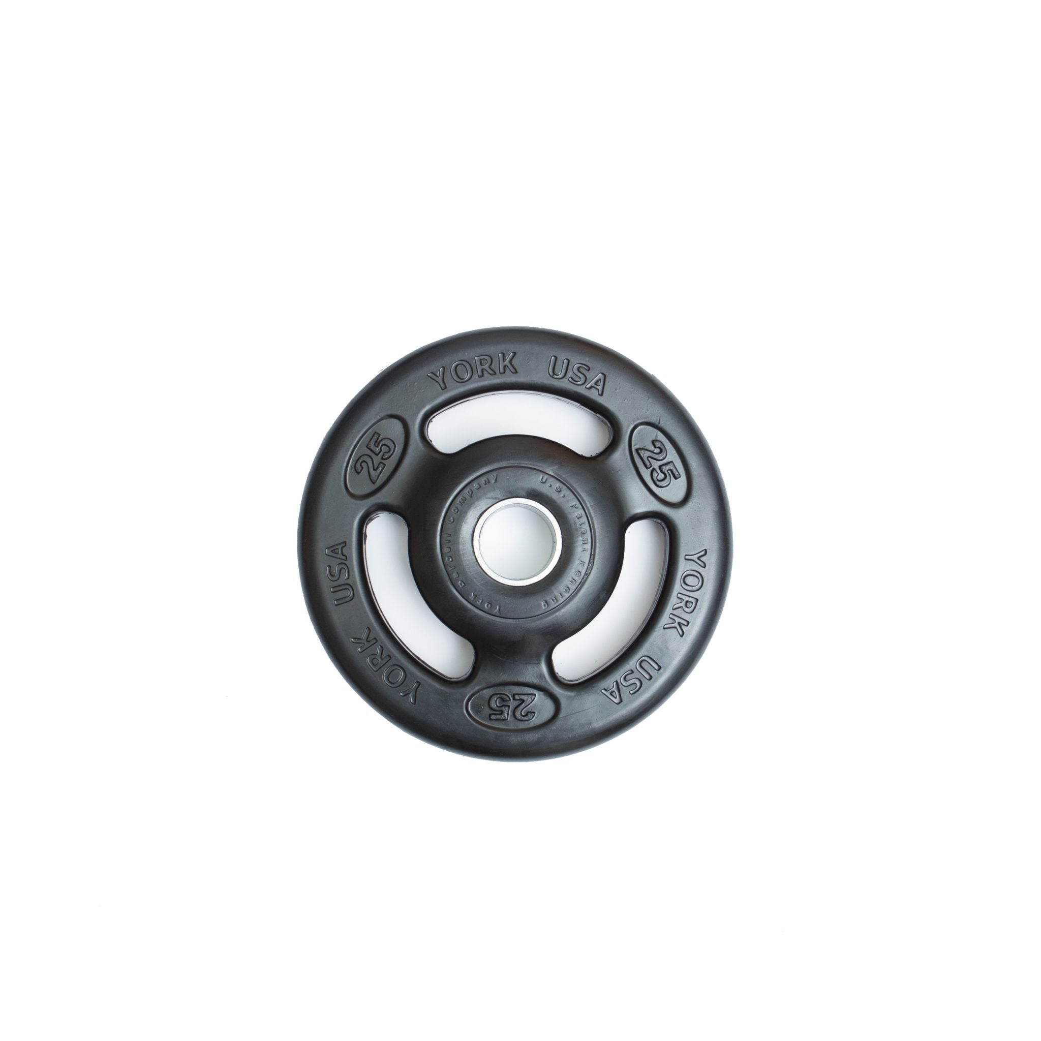 York Barbell 2" Iso-Grip Rubber Encased Steel Olympic Plate