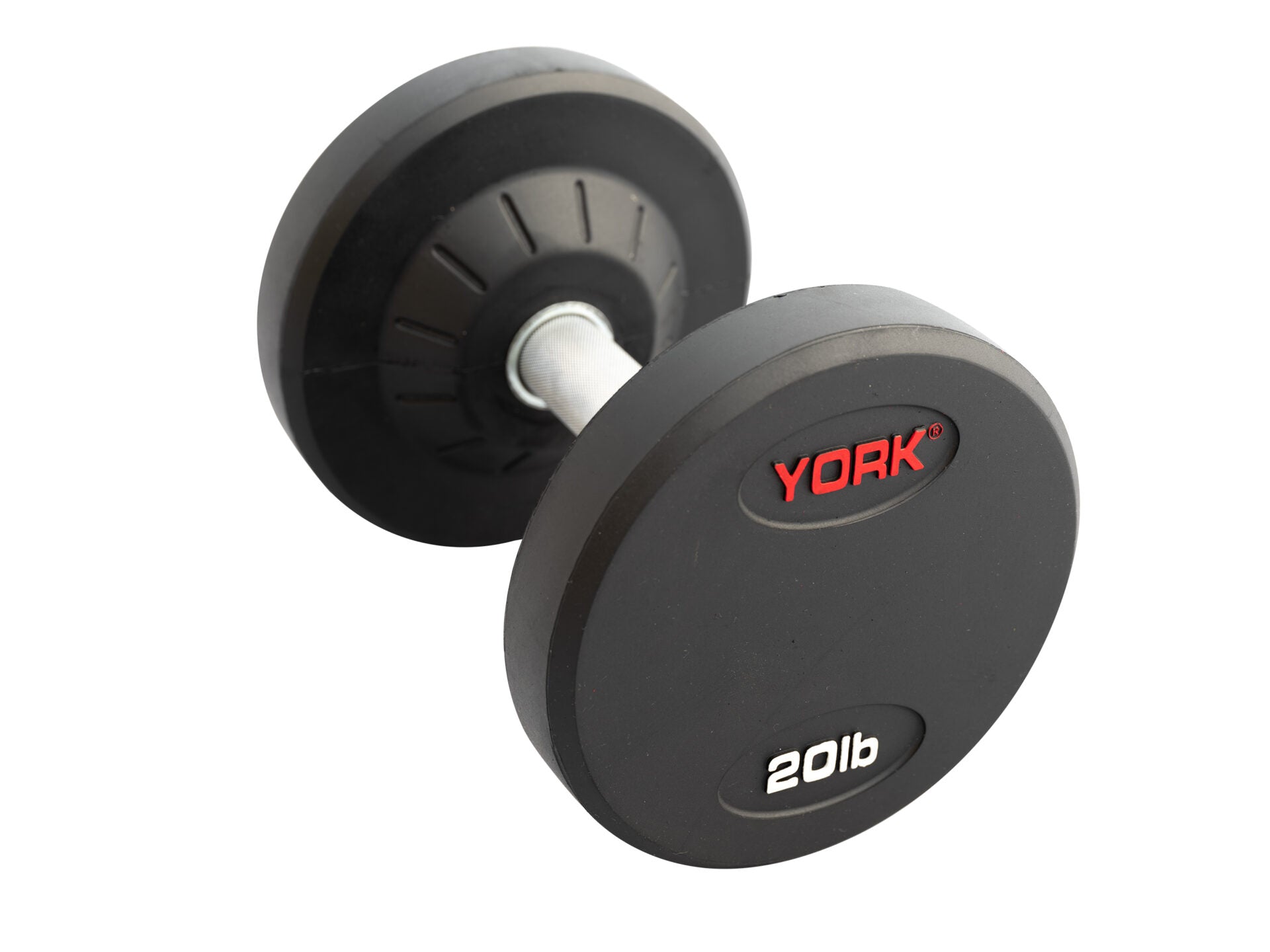 York Barbell Rubber Pro Style Dumbbells Set 130-150 lb