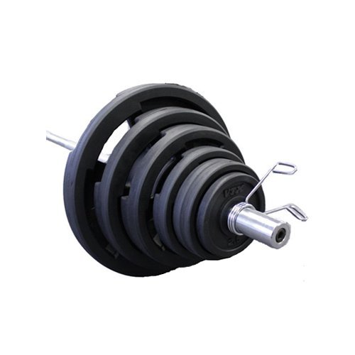 VTX Olympic 300 LB Rubber Coated Weight Set