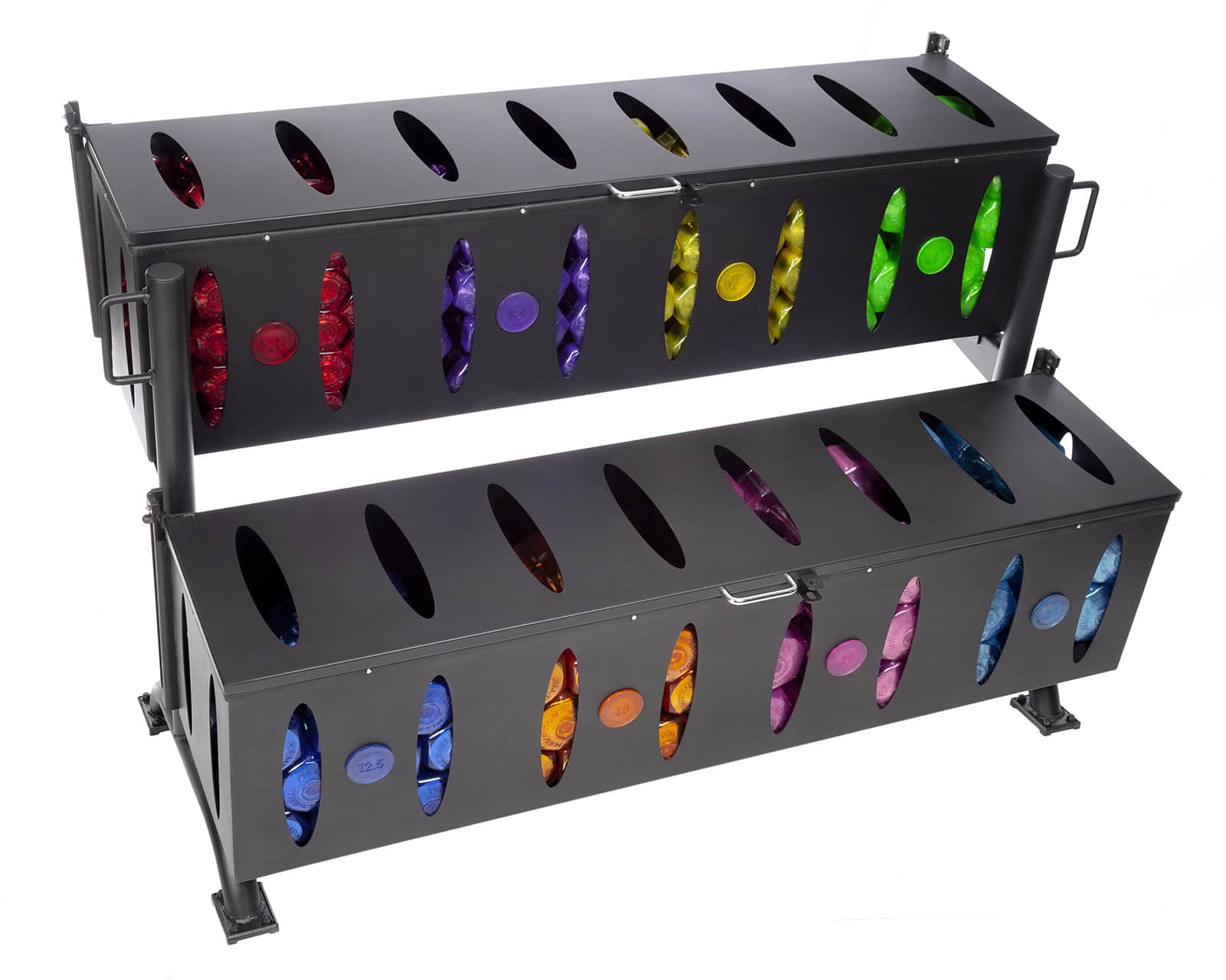 Hampton Fitness JELLY-BELL Urethane Aerobic Dumbbells | Club Pack Eight