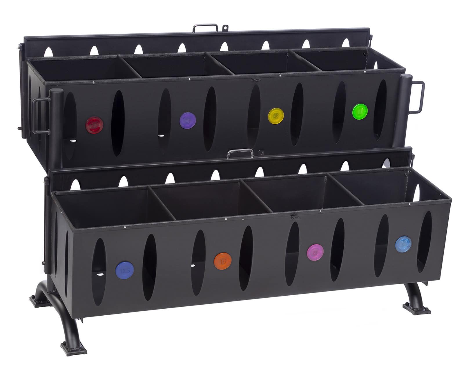 Hampton Fitness JELLY-BELL Urethane Aerobic Dumbbells | Club Pack Eight