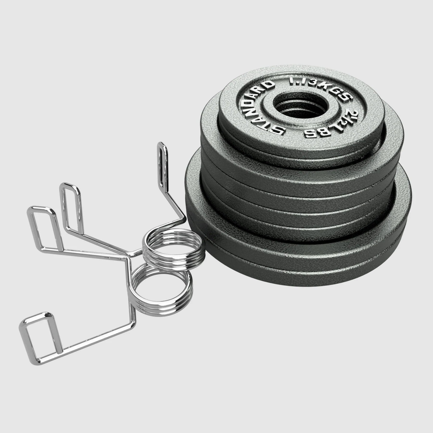 USA Olympic 46 LB Gray Cast Iron Weight Set