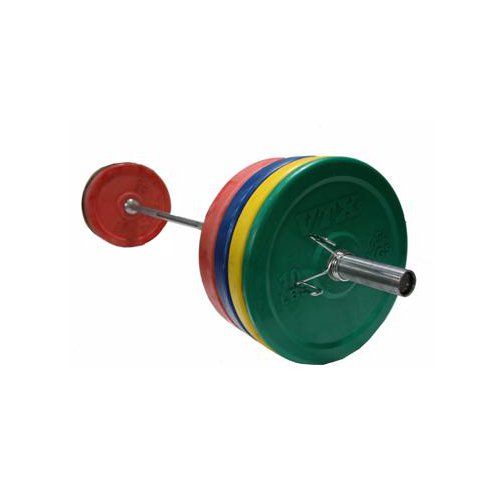 VTX Olympic Rubber Colored Bumper Plates Set