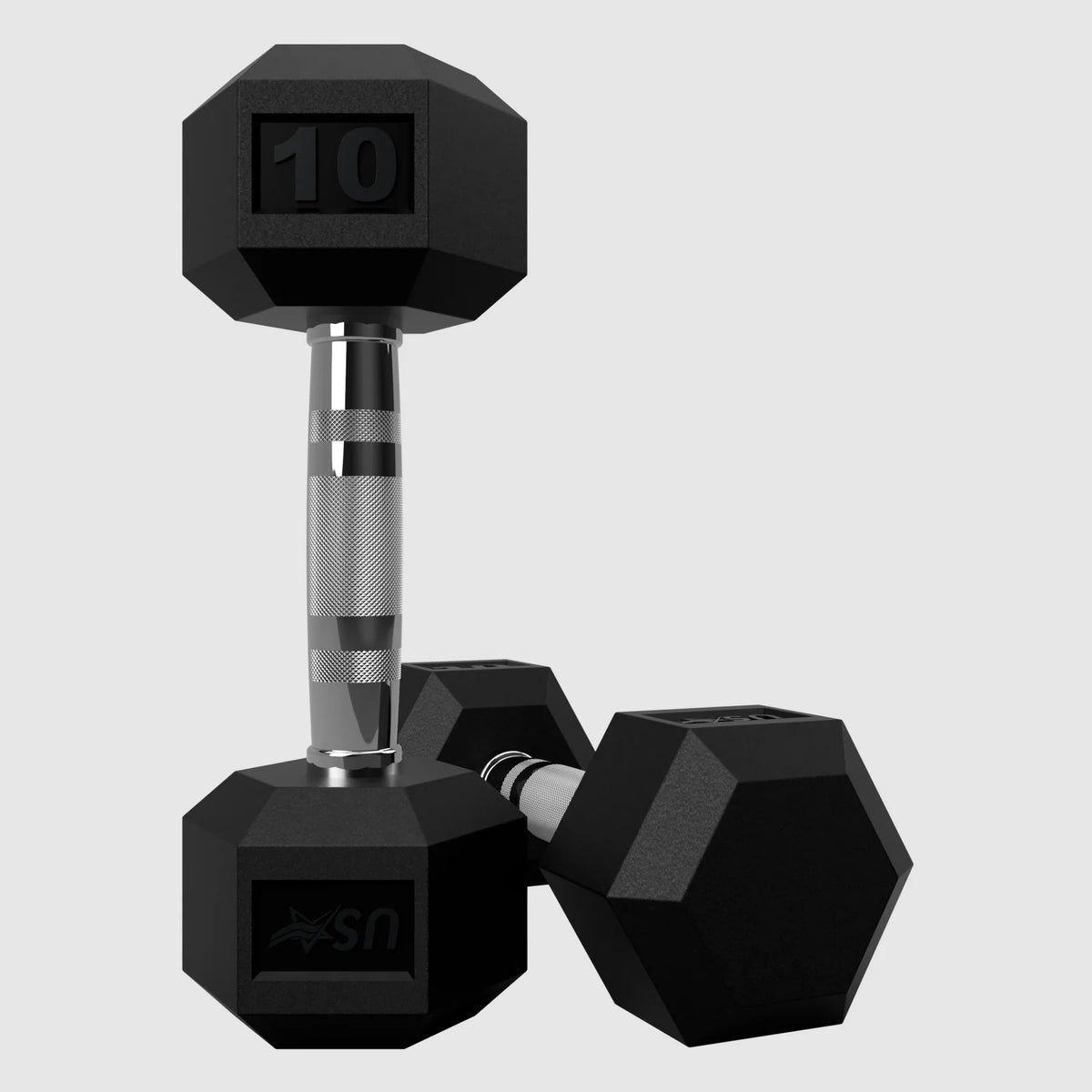 USA Sports Hex Rubber Dumbbell