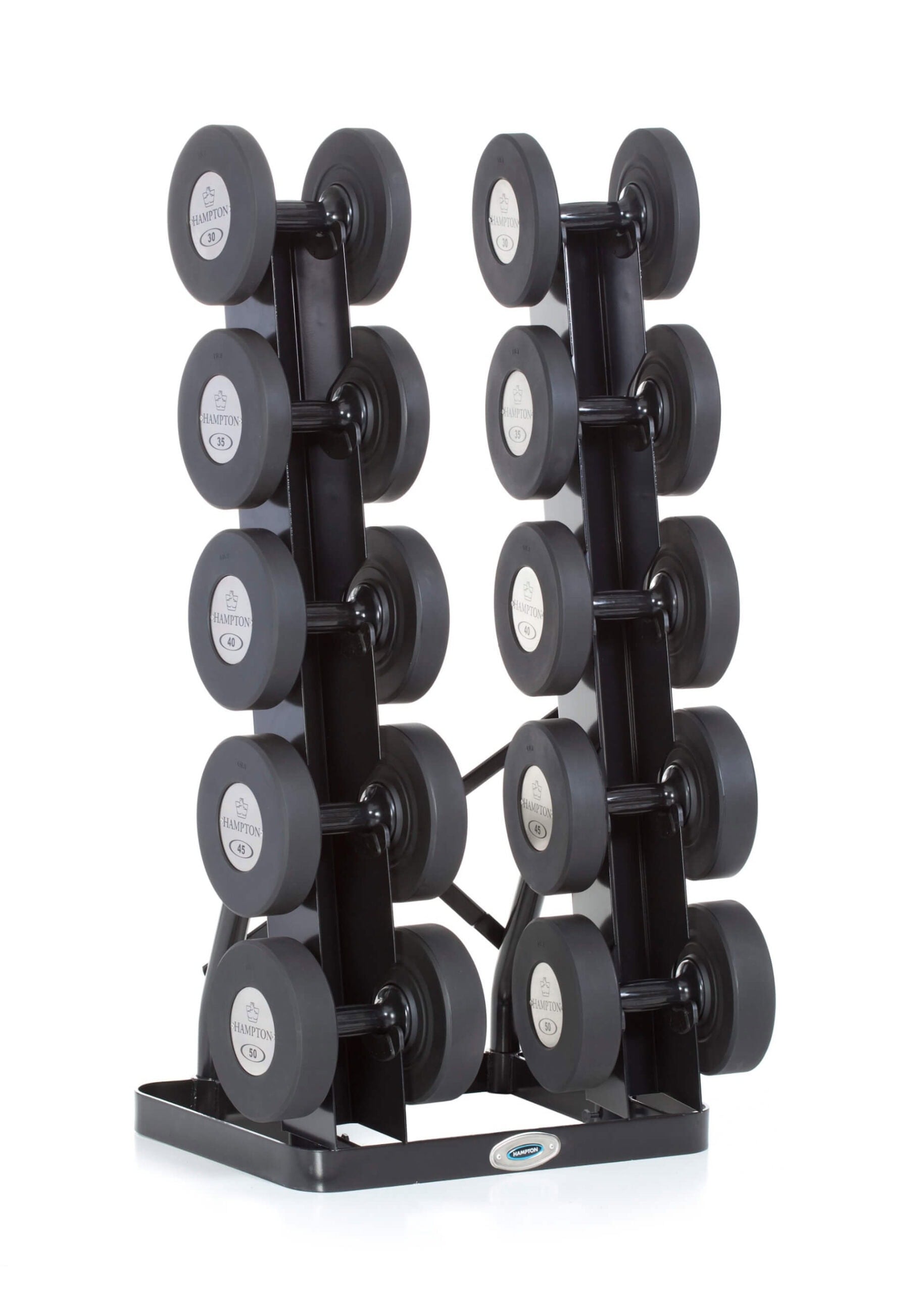 Hampton Fitness Vertical Twin Tower Dumbbell Rack | 5 Pairs