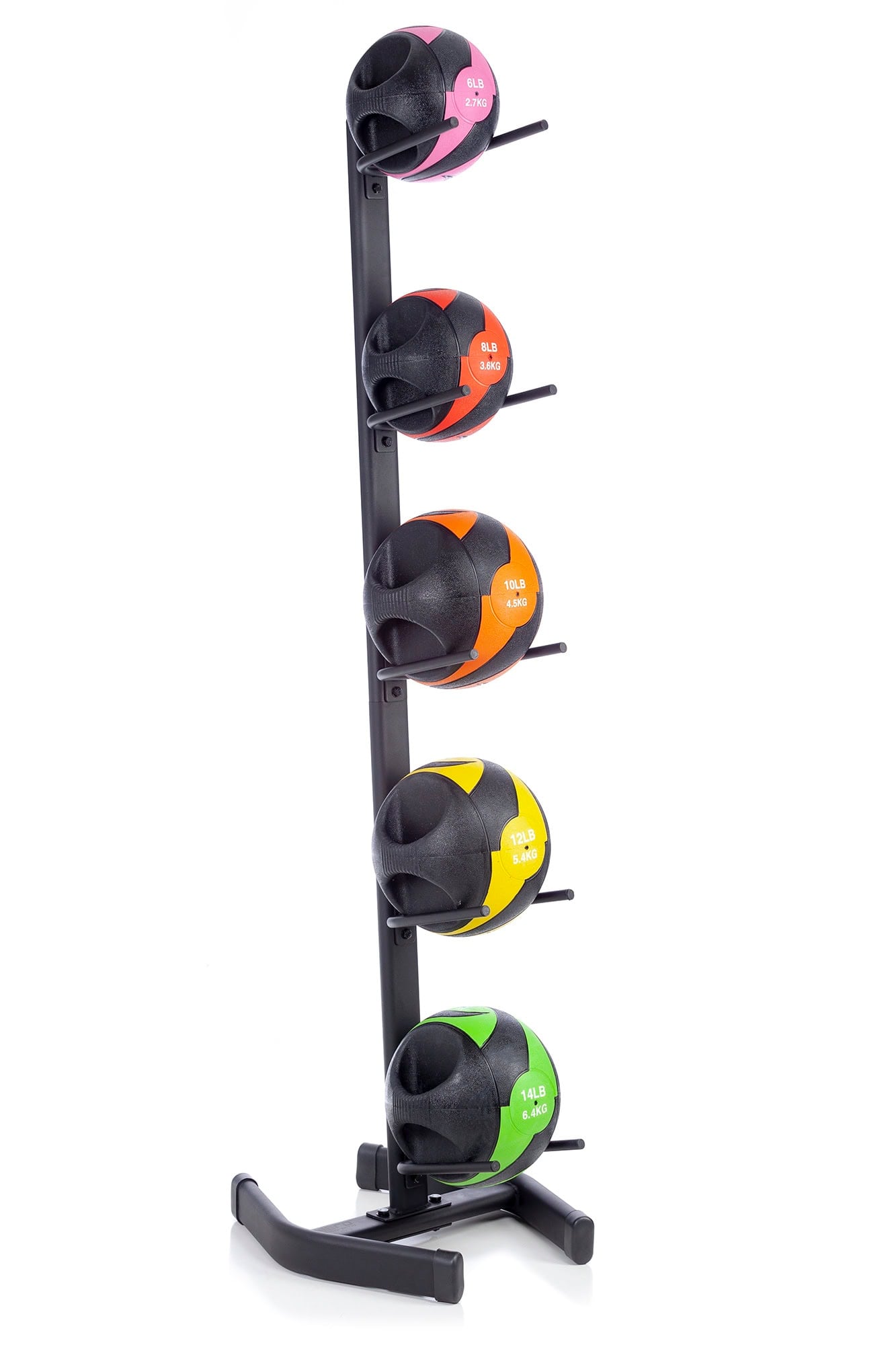 Hampton Fitness Dual Handle Medicine Balls | 5 Pack