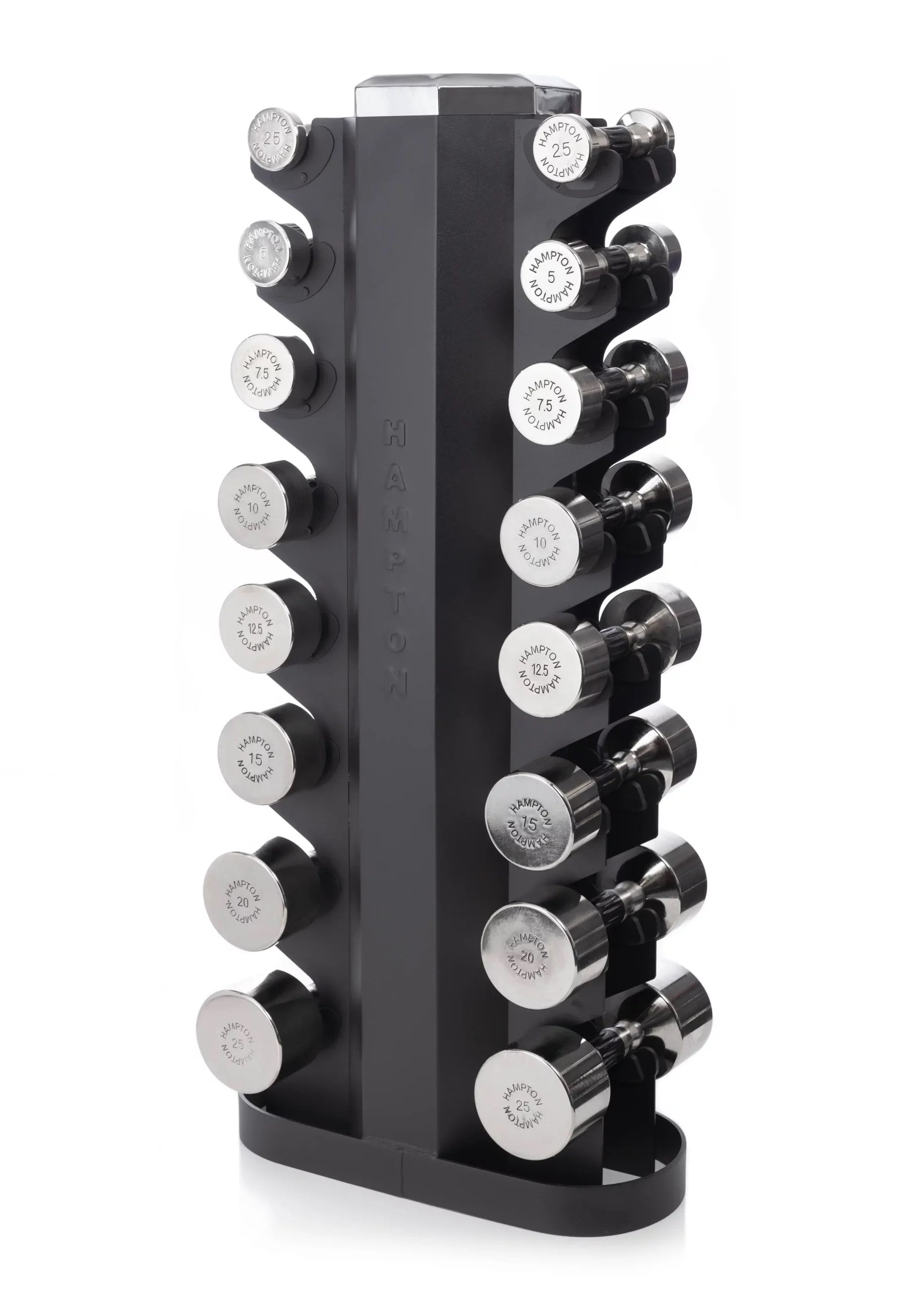 Hampton Fitness 2-Sided Vertical Rack | 8 Pairs