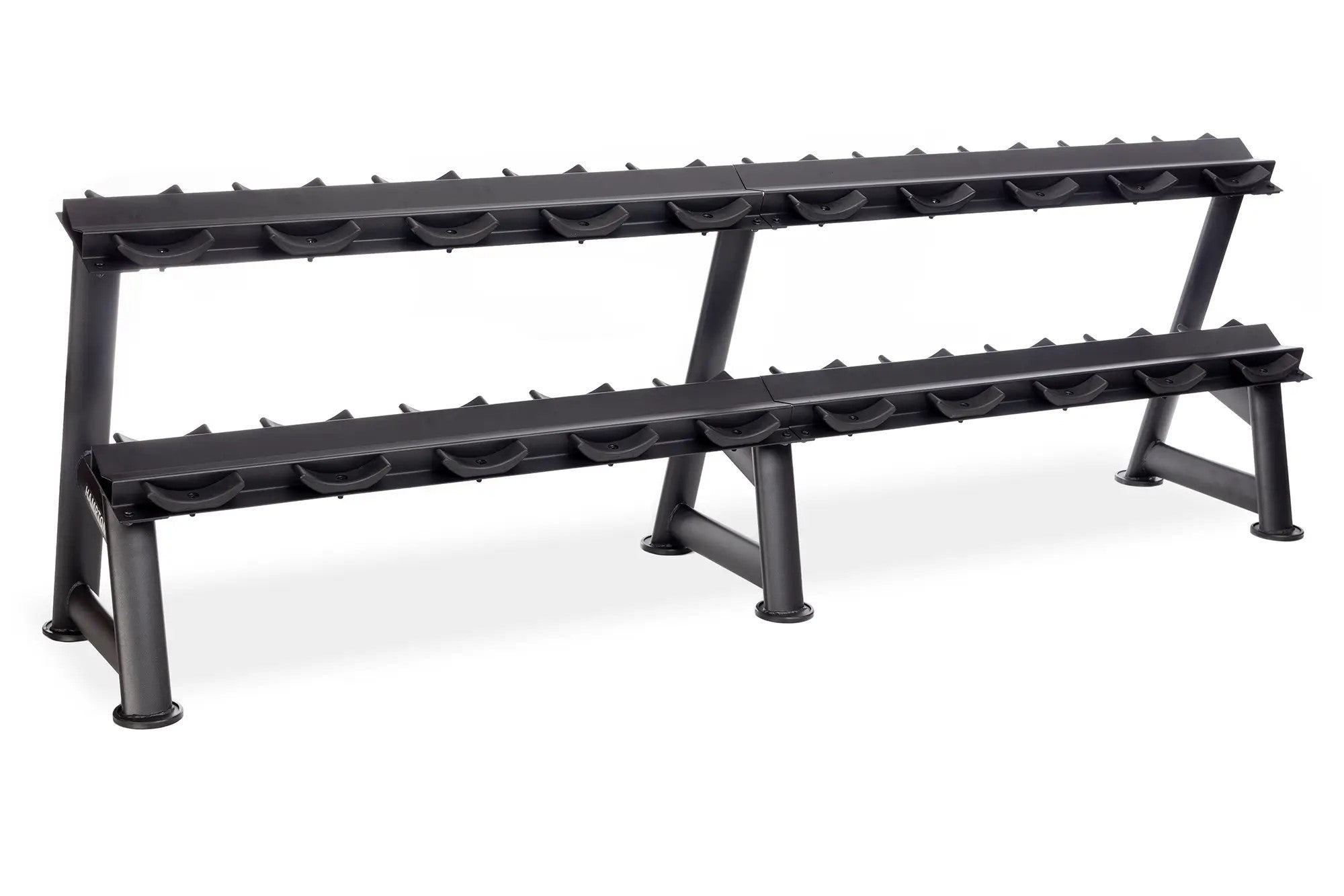 Hampton Fitness Urethane DURA-PRO Dumbbells | 5-50 LB Horizontal Pack
