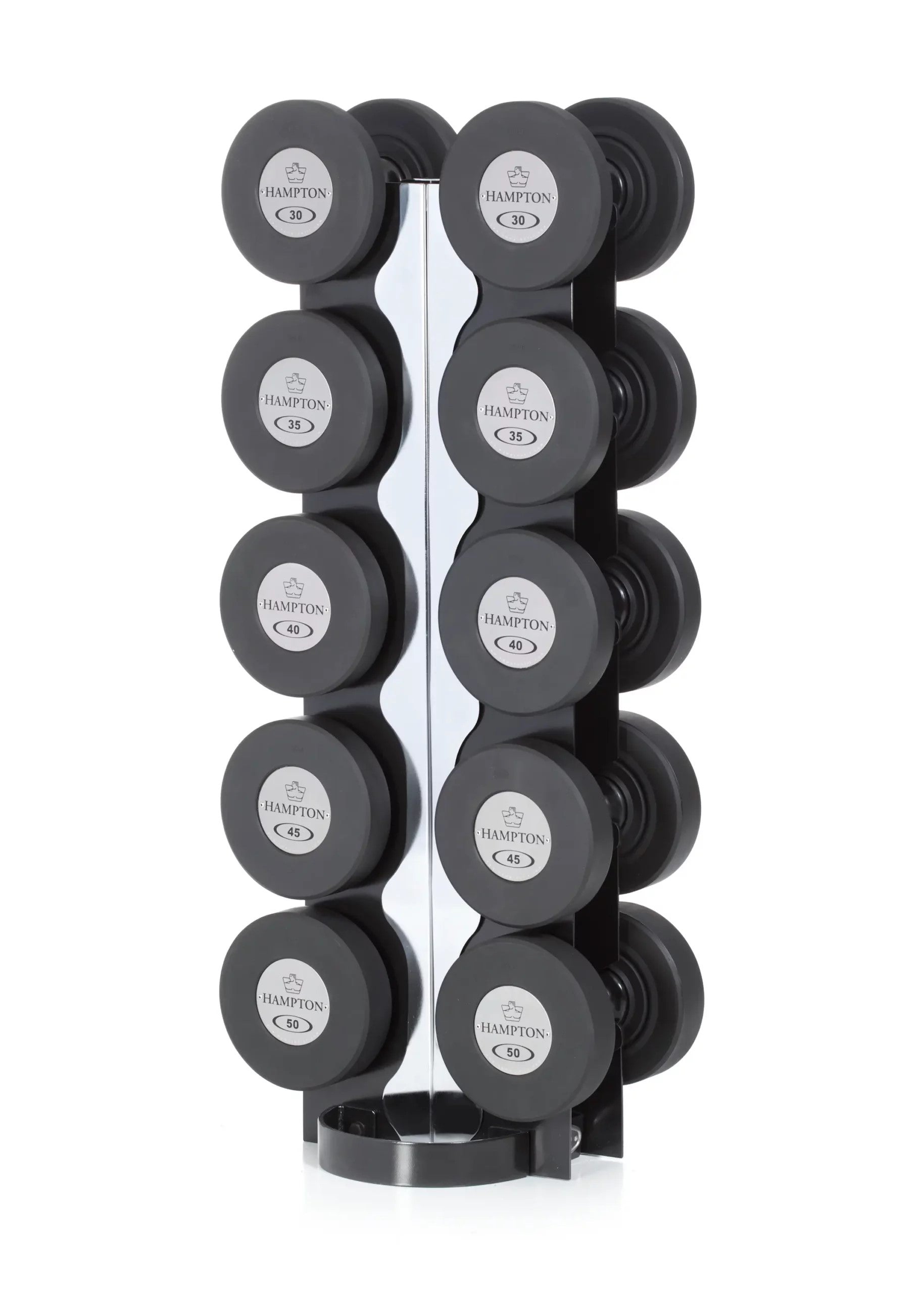 Hampton Fitness Vertical Tower Rack | 5 Pairs