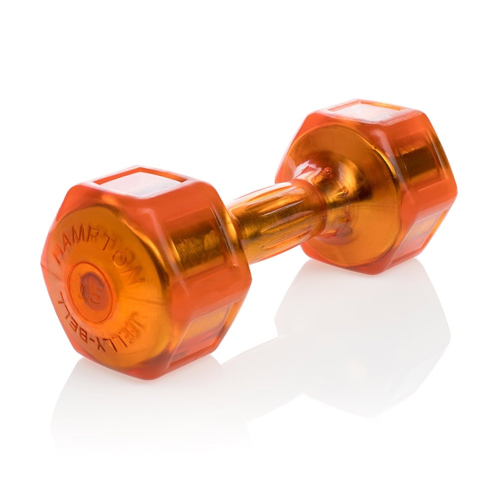 Hampton Fitness JELLY-BELL Urethane Aerobic Dumbbells | Club Pack Eight