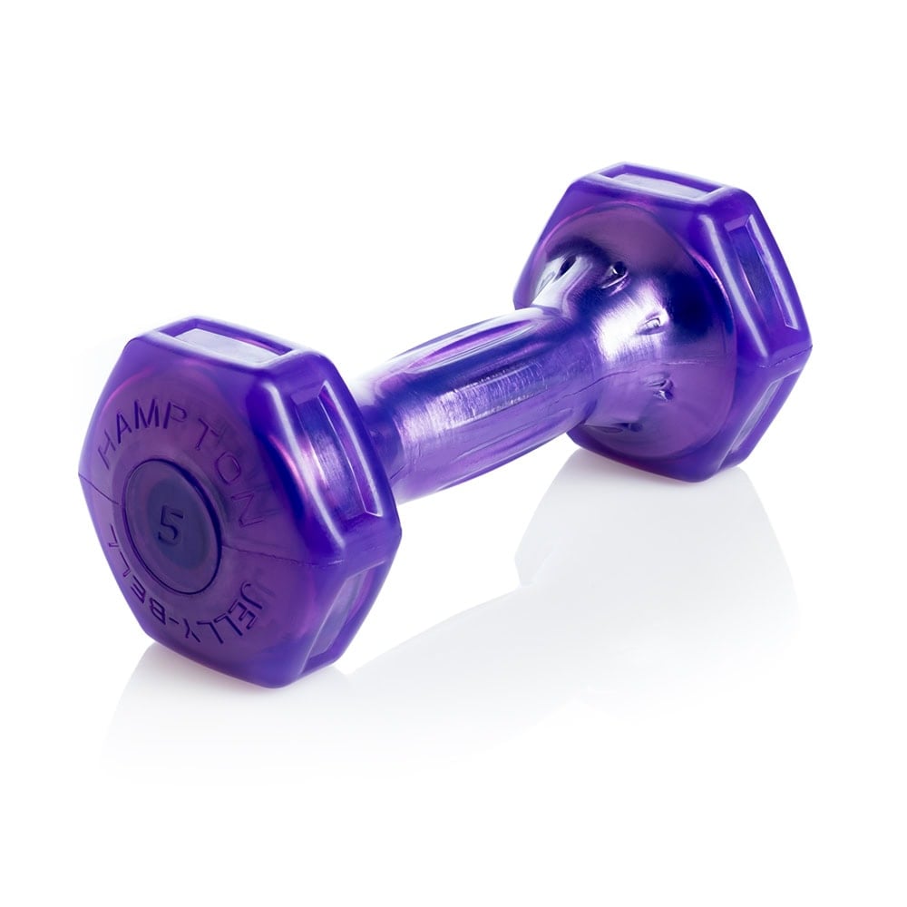 Hampton Fitness JELLY-BELL Urethane Aerobic Dumbbells | Club Pack Eight
