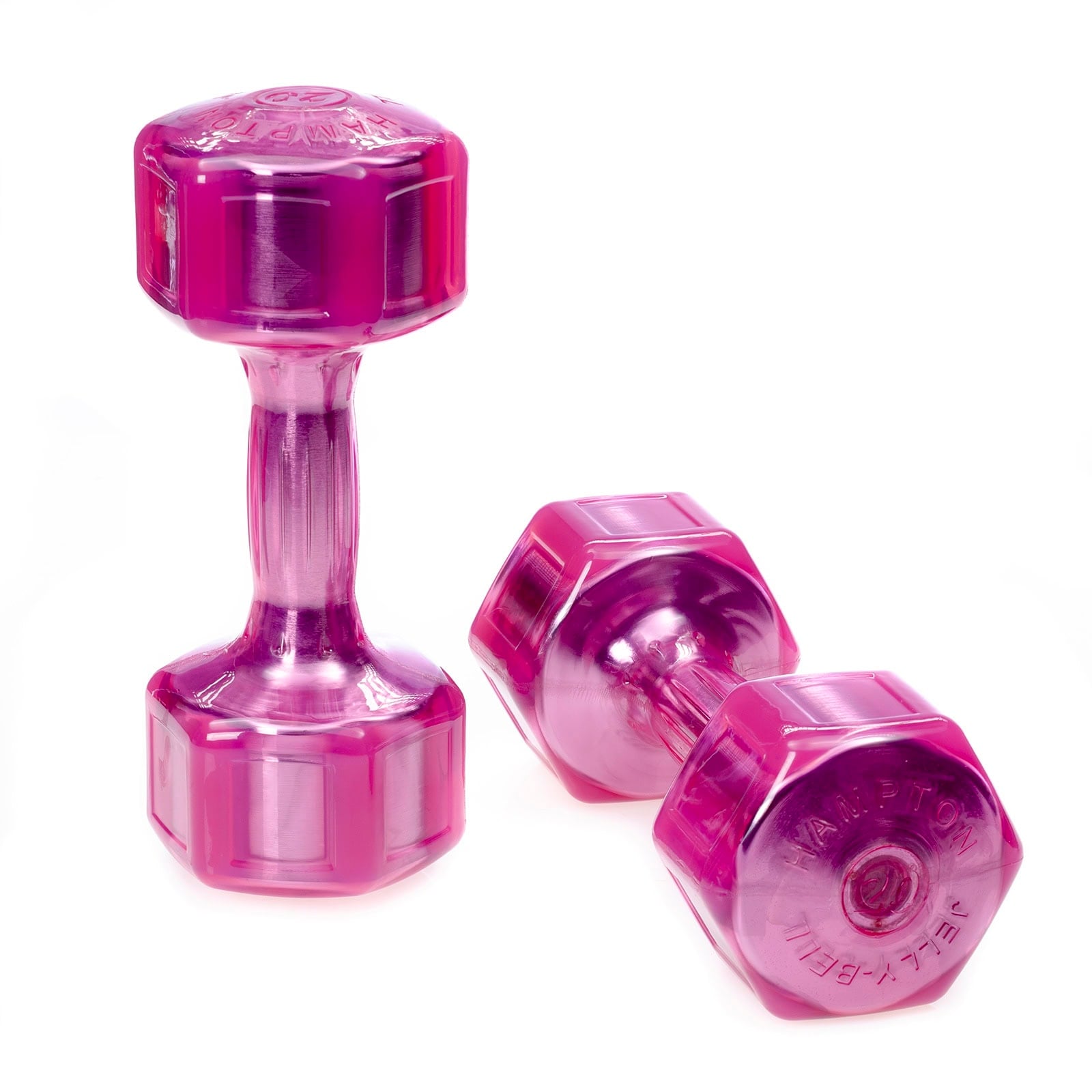 Hampton Fitness JELLY-BELL Urethane Aerobic Dumbbells | Club Pack Eight