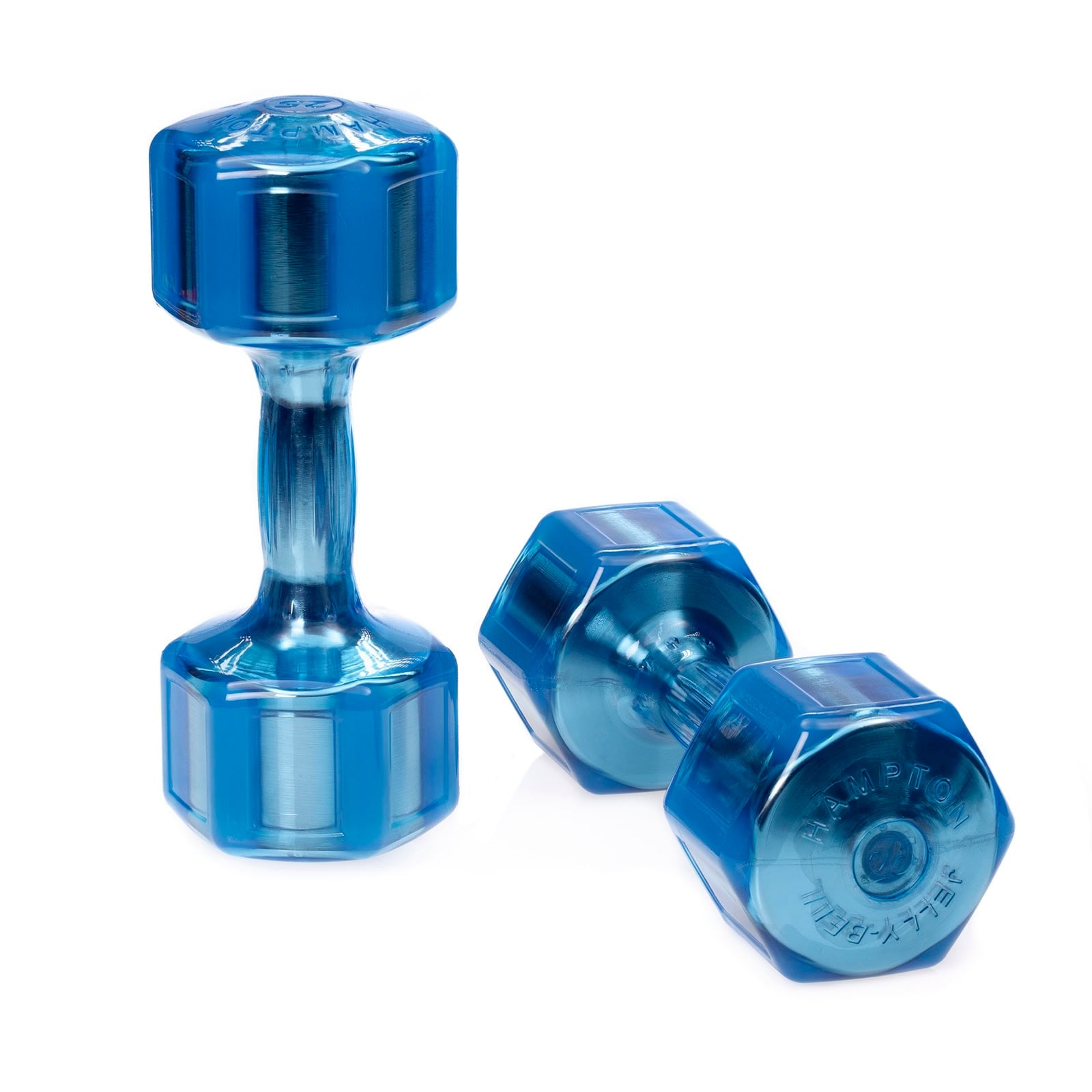 Hampton Fitness JELLY-BELL Urethane Aerobic Dumbbells | Club Pack Eight
