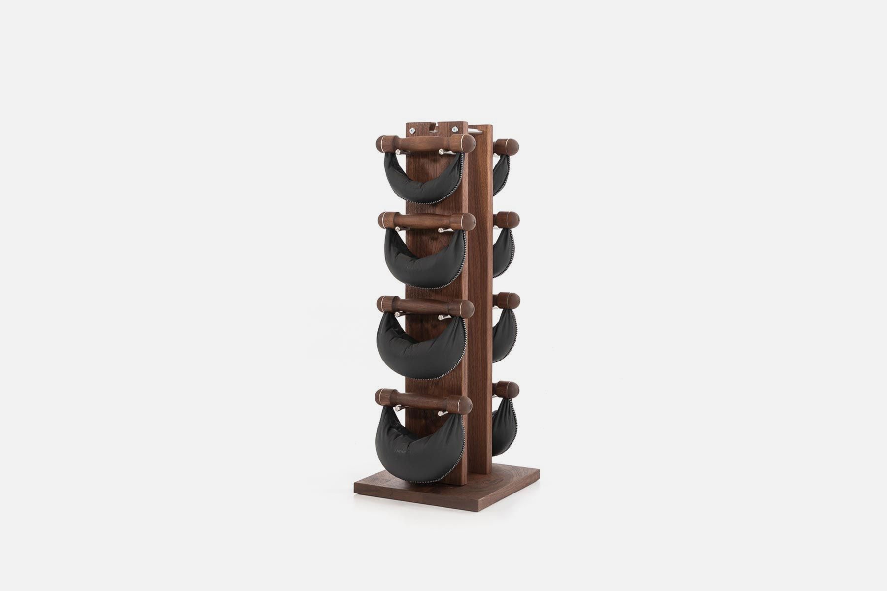 NOHRD Swing Tower Board Walnut Black Leather