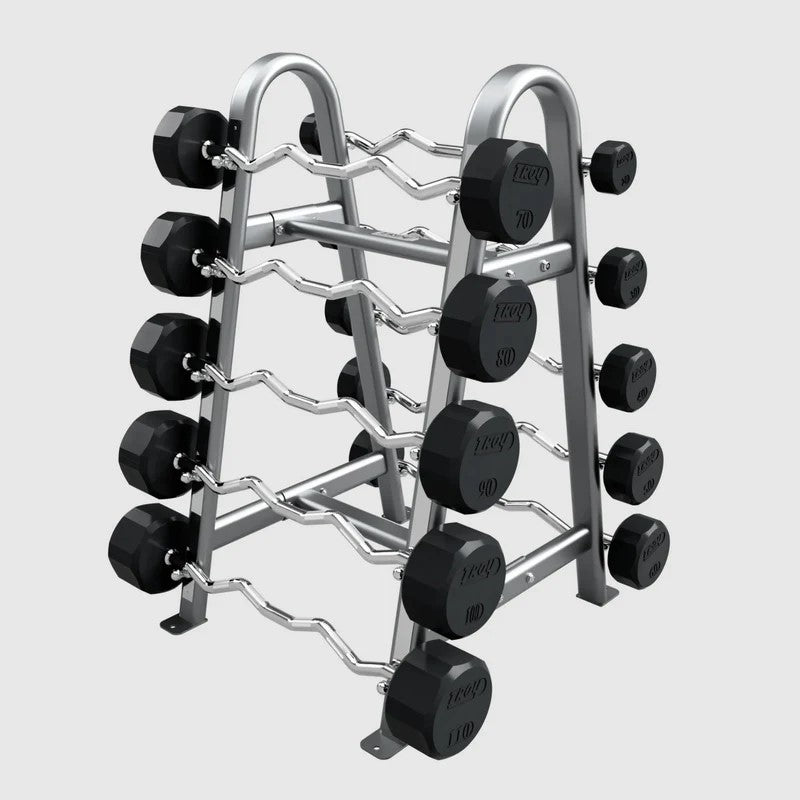 Troy Fitness Fixed Rubber Barbell Pack