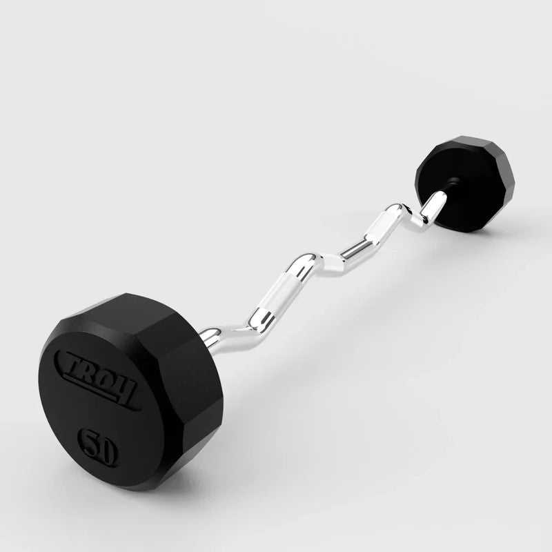 Troy Fitness Fixed Rubber Barbell Pack