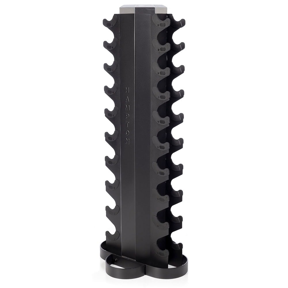 Hampton Fitness 2-Sided Vertical Rack | 10 Pairs