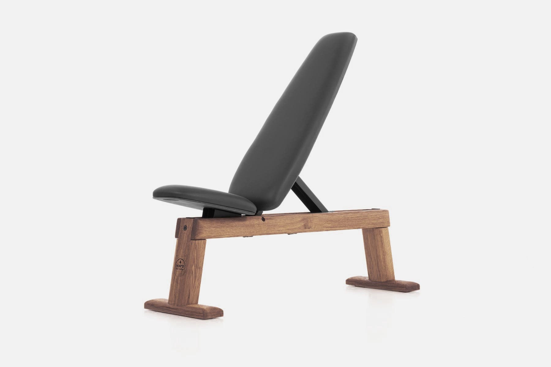 NOHRD Weight Bench - Genuine Leather - Black