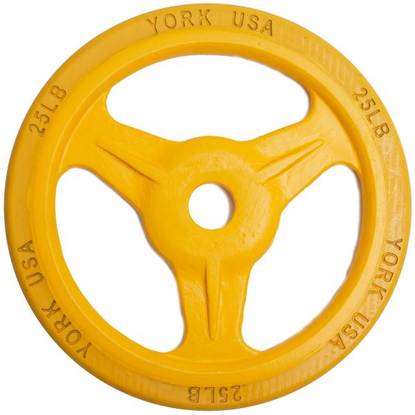 York Barbell Bumper Grip Plate (Color)
