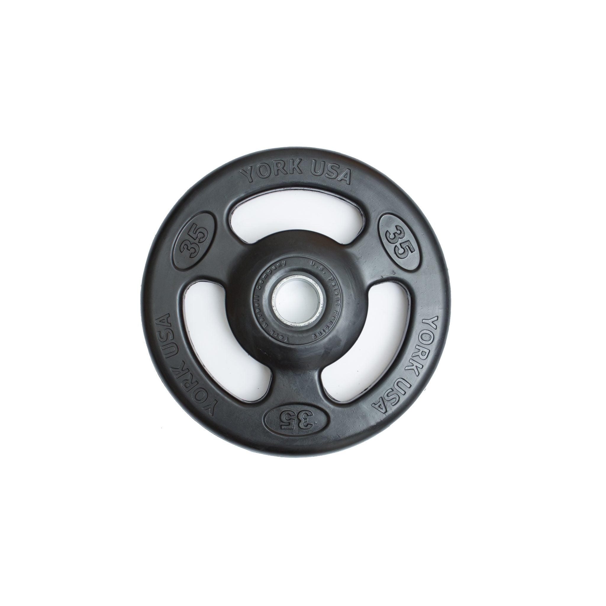 York Barbell Iso-Grip Rubber Encased Steel Olympic Plate Set