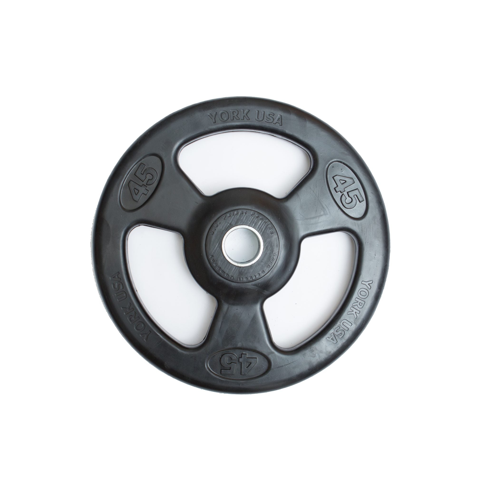 York Barbell Iso-Grip Rubber Encased Steel Olympic Plate Set