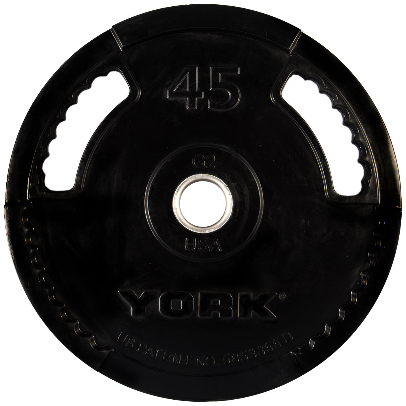 York Barbell 2″ G-2 Rubber Olympic Weight Plate