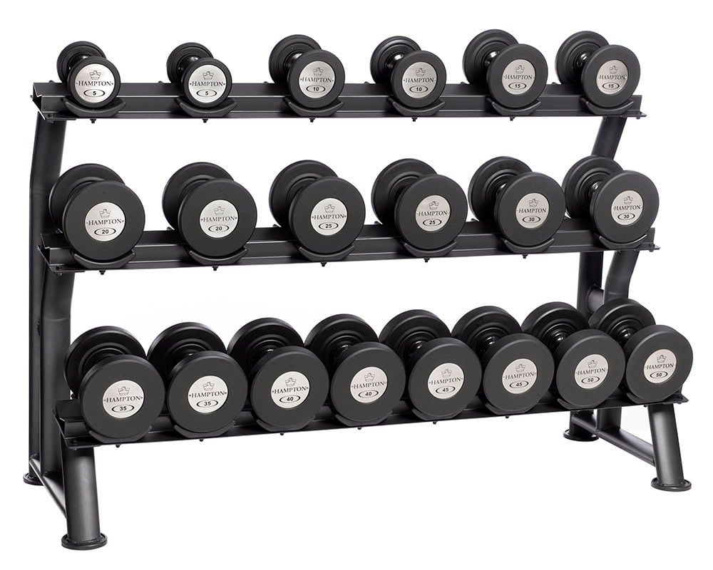 Hampton Fitness GEL-GRIP Urethane Dumbbell | 55-100 Set