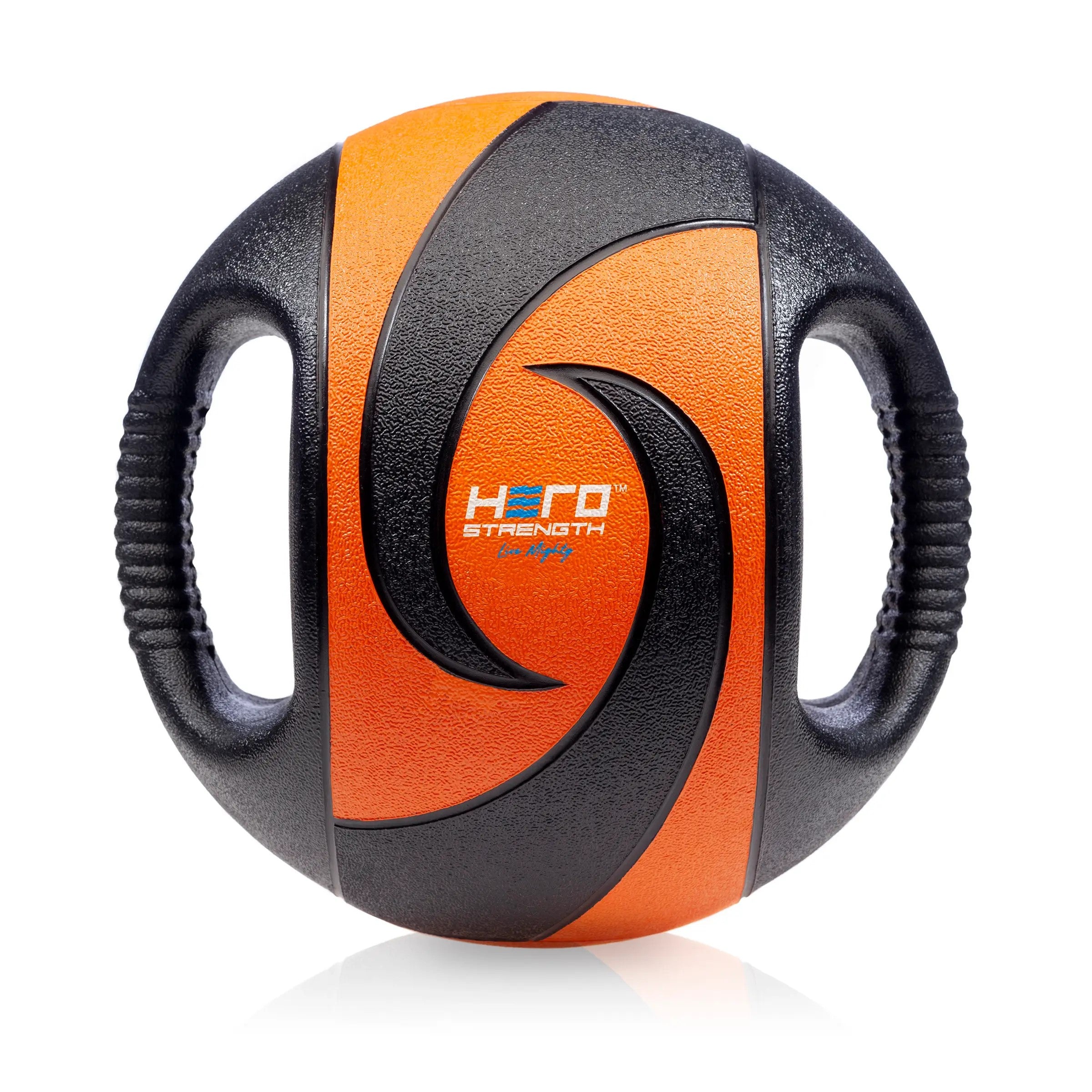 Hampton Fitness Dual Handle Medicine Balls | 10 Pack