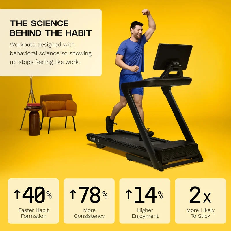 Aviron Justice Treadmill w/HD Touchscreen
