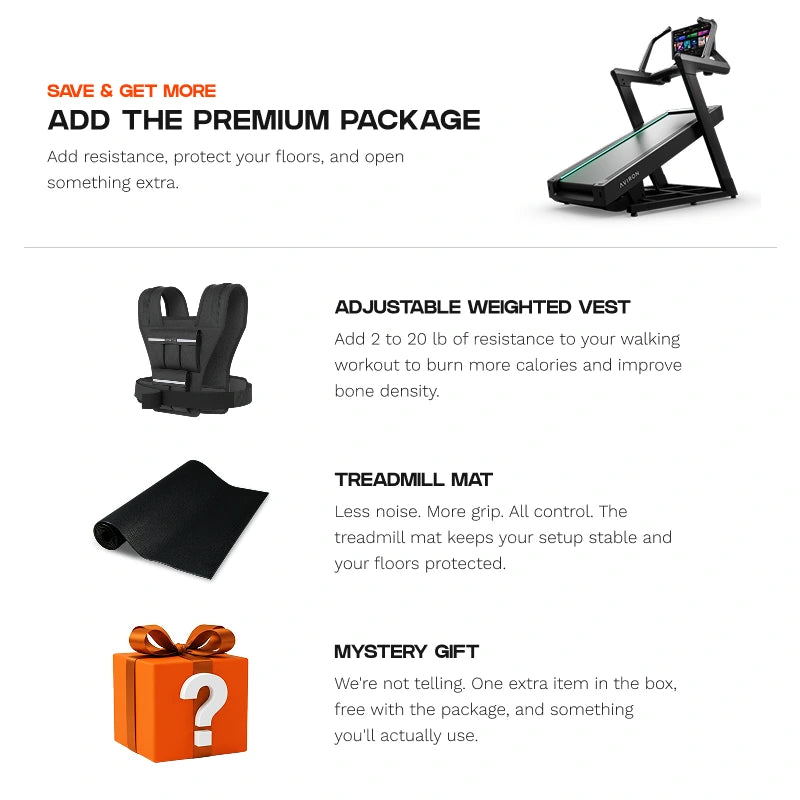 Aviron Summit Treadmill w/HD Touchscreen