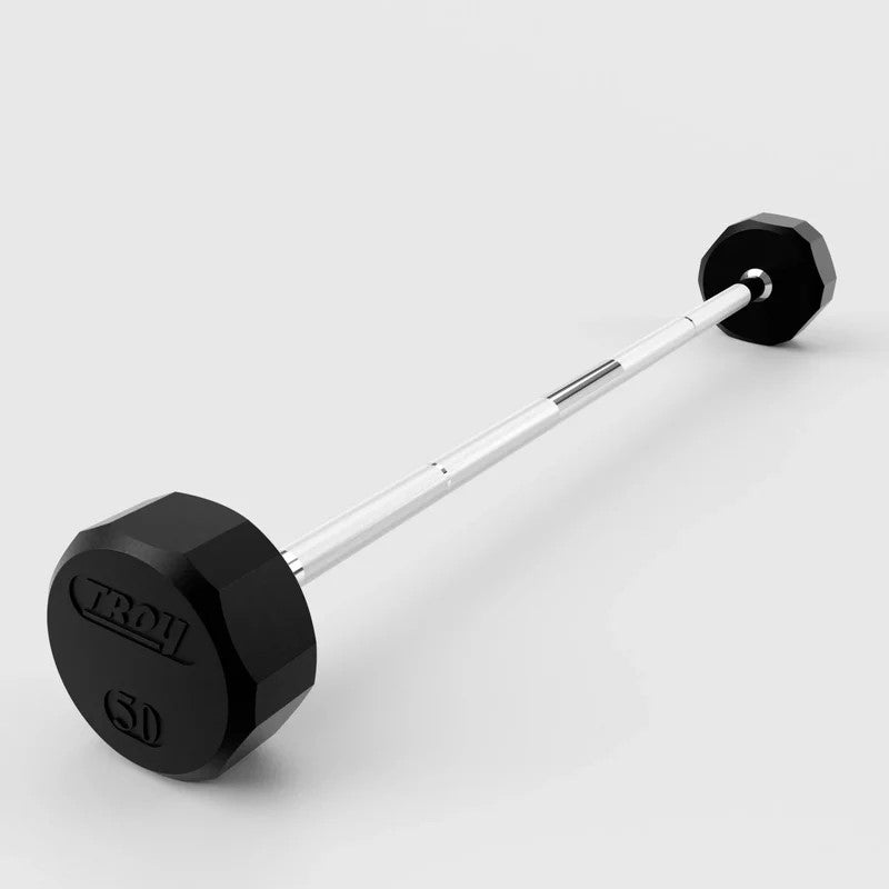 Troy Fitness Fixed Rubber Barbell Pack
