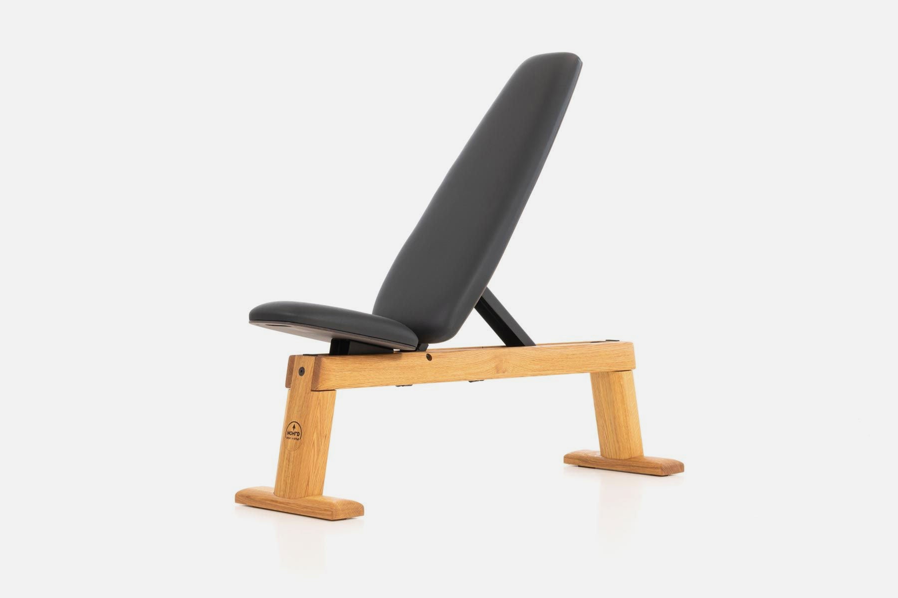 NOHRD Weight Bench - Genuine Leather - Black
